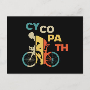 Cycopath Funny Cycling for Cyclists and Bikers Uitnodiging Briefkaart