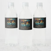 Cycopath Funny Cycling for Cyclists and Bikers Waterfles Etiket (Flessen)