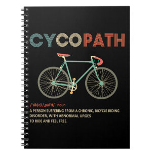 Cycopath Funny Cycling Gifs voor fietsers Notitieboek