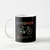 Cycopath Funny Cycling Gift for Cyclists Bikers Koffiemok (Links)