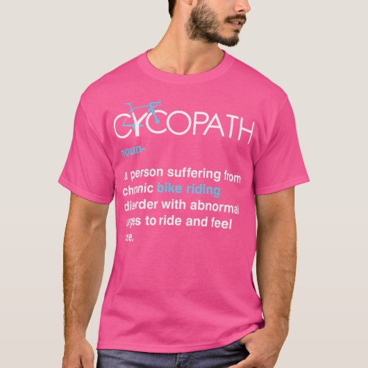 Cycopath Funny Cycling T-shirt (Voorkant)