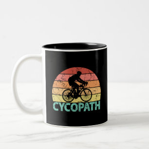 Cycopath Funny Cycling Tweekleurige Koffiemok
