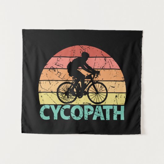 Cycopath Funny Cycling Wandkleed (Voorkant (horizontaal))