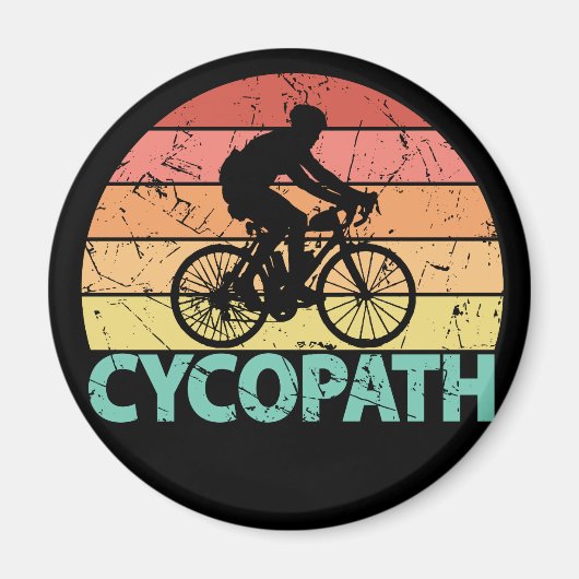 Cycopath Funny Cyclist Magneet (Voorkant)