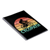 Cycopath Funny Cyclist Notitieboek (Rechterzijde)