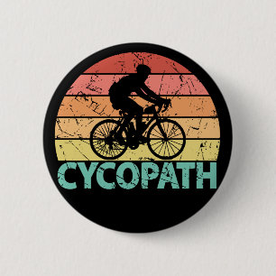 Cycopath Funny Cyclist Ronde Button 5,7 Cm