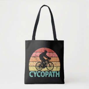 Cycopath Funny Cyclist Tote Bag