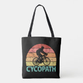 Cycopath Funny Cyclist Tote Bag (Achterkant)