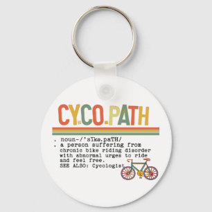 CycoPath Funny Humor Cyclist Bike Definition Sleutelhanger