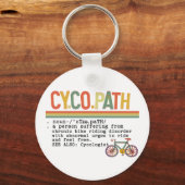 CycoPath Funny Humor Cyclist Bike Definition Sleutelhanger (Voorkant)
