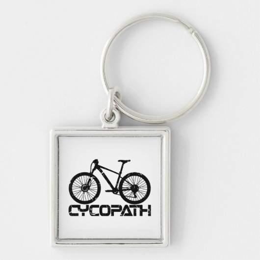 Cycopath - Funny MTB Biker Cyclist Cycling Lover Sleutelhanger (Voorkant)