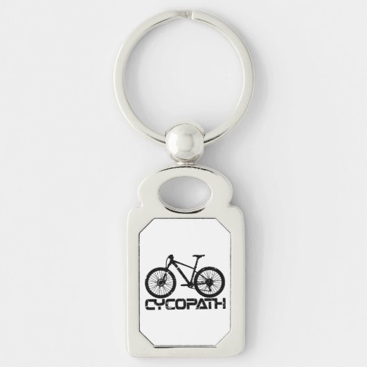 Cycopath - Funny MTB Biker Cyclist Cycling Lover Sleutelhanger (Voorkant)