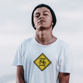 Cycopath Funny Road Sign for Cycle Lover T-Shirt