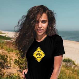Cycopath Funny Road Sign for Cycopath Lover T-Shir T-shirt