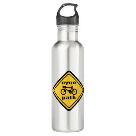 Cycopath Funny Road Sign for Cycopath Lover Waterfles