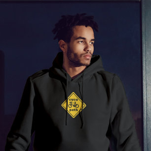 Cycopath Grappig Verkeersbord voor Wielrenliefhebb Hoodie