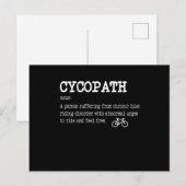 CYCOPATH Grappige Fietsende Fietser Wielrenner Briefkaart (Voorkant / Achterkant)