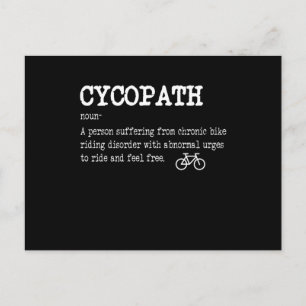 CYCOPATH Grappige Fietsende Fietsrijder Wielrenner Briefkaart