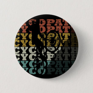 cycopath grappige offroad fiets tekst ronde button 5,7 cm