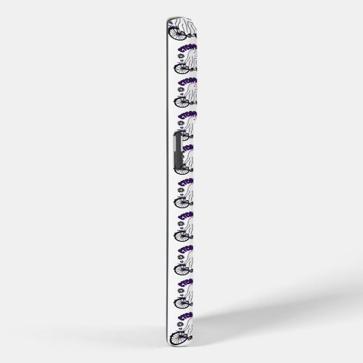 Cycopath Halloween Ghost op Paarse Fiets Case-Mate iPhone Case (Achterkant / Rechts)