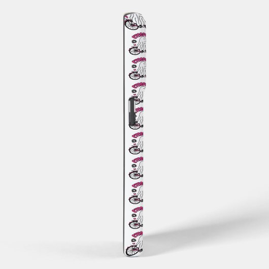 Cycopath Halloween Ghost op Roze Fiets Case-Mate iPhone Case (Achterkant / Rechts)