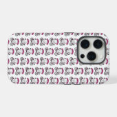 Cycopath Halloween Ghost op Roze Fiets iPhone Hoesje (Achterkant horizontaal)