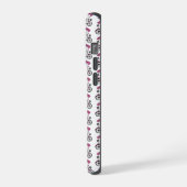 Cycopath Halloween Ghost op Roze Fiets iPhone Hoesje (Linkerkant)