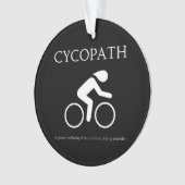 Cycopath, ik hou van fietsen grappige nieuwigheid ornament (voorkant)