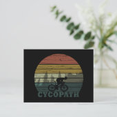 Cycopath - Mountainbiken - Grappige Fiets Feestdagenkaart (Staand voorkant)