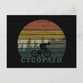 Cycopath - Mountainbiken - Grappige Fiets Feestdagenkaart (Voorkant)