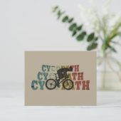 Cycopath - Mountainbiken - Grappige Fiets Feestdagenkaart (Staand voorkant)