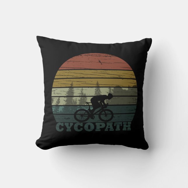 Cycopath - Mountainbiken - Grappige Fiets Kussen (Voorkant)