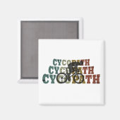Cycopath - Mountainbiken - Grappige Fiets Magneet (Voorkant / Achterkant)
