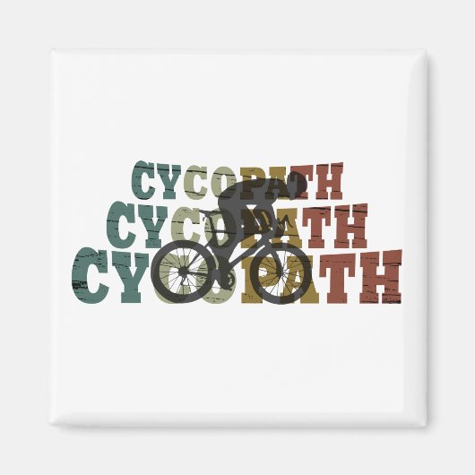 Cycopath - Mountainbiken - Grappige Fiets Magneet (Voorkant)