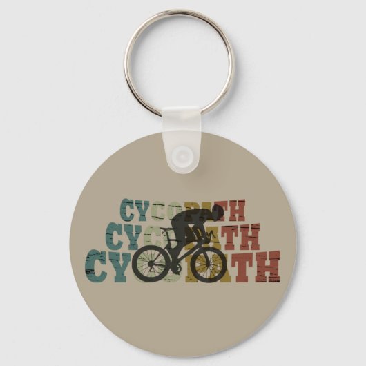 Cycopath - Mountainbiken - Grappige Fiets Sleutelhanger (Voorkant)