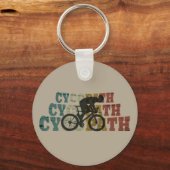 Cycopath - Mountainbiken - Grappige Fiets Sleutelhanger (Voorkant)