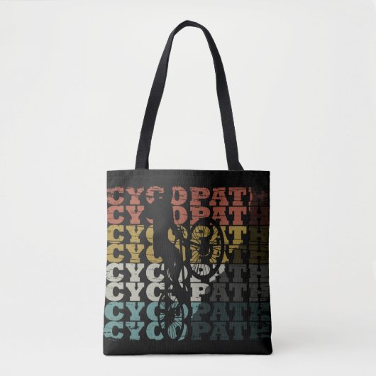 Cycopath - Mountainbiken - Grappige Fiets Tote Bag (Voorkant)