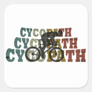 Cycopath - Mountainbiken - Grappige Fiets Vierkante Sticker
