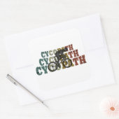 Cycopath - Mountainbiken - Grappige Fiets Vierkante Sticker (Envelop)
