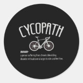 Cycopath Ronde Sticker (Voorkant)