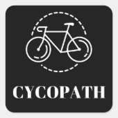 Cycopath Square Sticker (Voorkant)