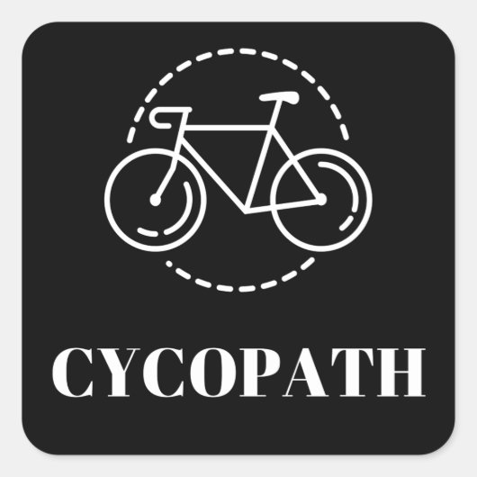 Cycopath Square Sticker (Voorkant)