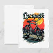 Cycopath: Sunset Bike Design Informatiekaartje (Voorkant / Achterkant)