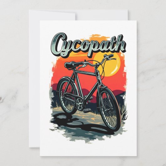 Cycopath: Sunset Bike Design Kaart (Voorkant)