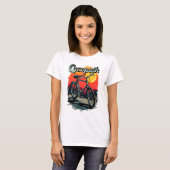 Cycopath: Sunset Bike Design T-shirt (Voorkant volledig)