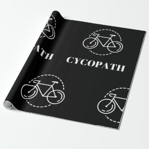 Cycopath Wielrennen Straf Minimalistische Weg Wiel Cadeaupapier