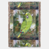 Cydney Yellow Naped Parrot Deken (Voorkant Verticaal)