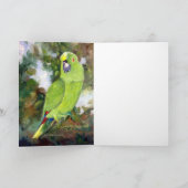 Cydney Yellow Naped Parrot Kaart (Binnen)