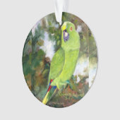 Cydney Yellow Naped Parrot Ornament (voorkant)