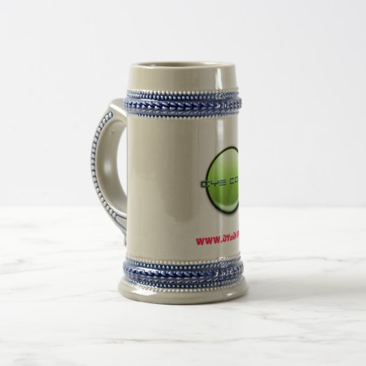 CyE CORP. Beer Stein Bierpul (Voorkant links)